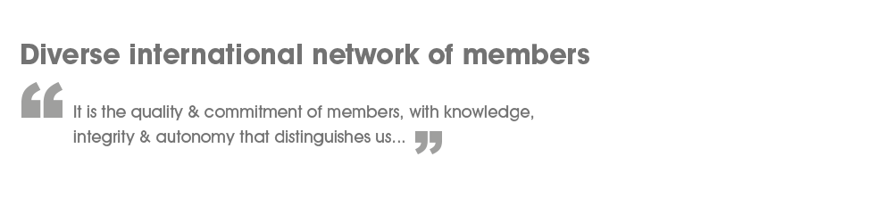 A vast committed international network of members - The difference between a successful group and others is not a lack of strength, or a lack of knowledge, important that they are, but rather a lack of commitment from its members.