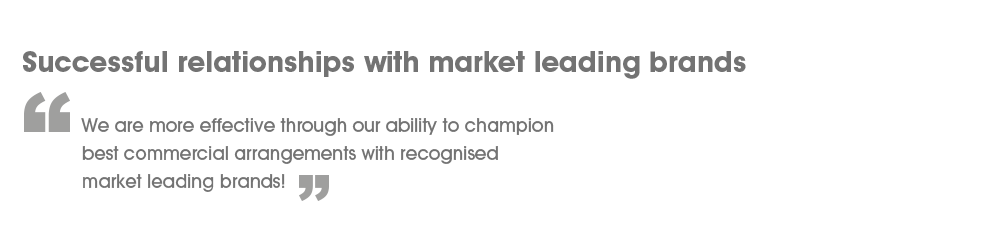 Success comes from strong relationships with market leading brands - We can only be truly effective through our ability to attract and craft commercial arrangements with recognized suppliers that are synonymous within the electrical trade industry.